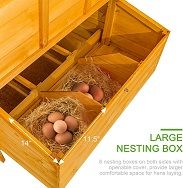 Esright Mobile Chicken Coop Nests View